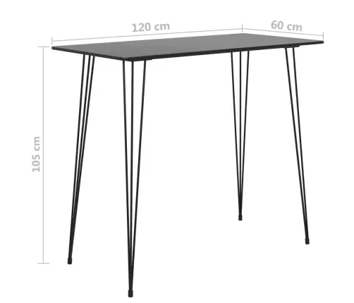 5-Osaline Baarikomplekt, Must