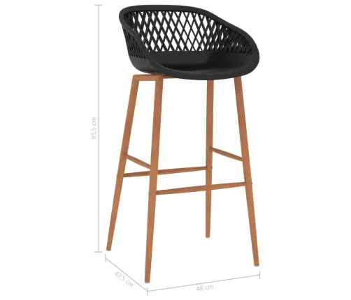 5-Osaline Baarikomplekt, Must