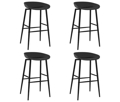 5-Daļīgs Bāra Mēbeļu Komplekts, Melns Vidaxl