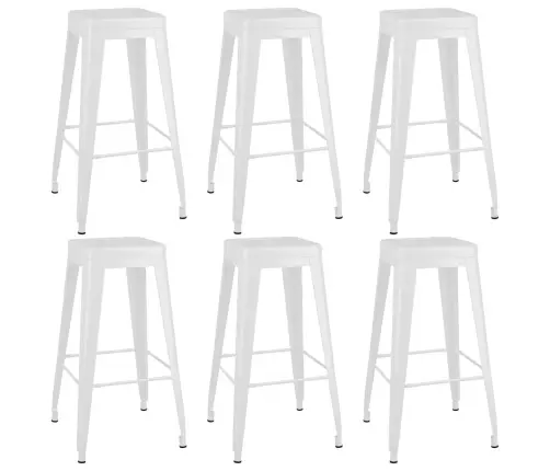 7-Daļīgs Bāra Mēbeļu Komplekts, Melns Ar Baltu Vidaxl