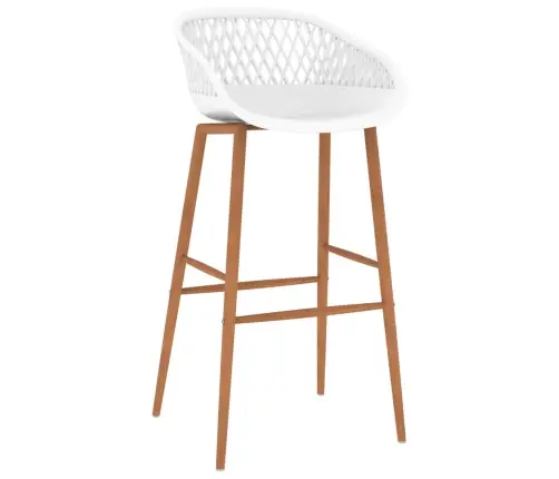 7-Daļīgs Bāra Mēbeļu Komplekts, Melns Ar Baltu Vidaxl