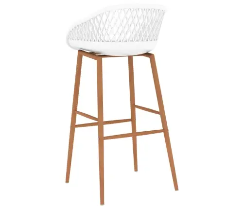 7-Daļīgs Bāra Mēbeļu Komplekts, Melns Ar Baltu Vidaxl