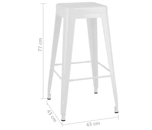 5-Osaline Baarikomplekt, Kangas, Valge