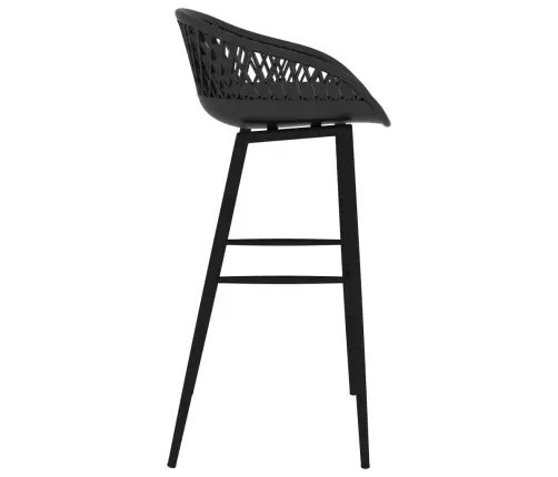 5-Daļīgs Bāra Mēbeļu Komplekts, Melns Ar Baltu Vidaxl