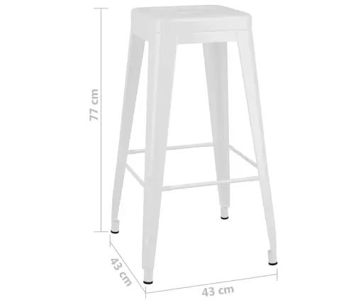 7-Osaline Baarikomplekt, Kangas, Valge