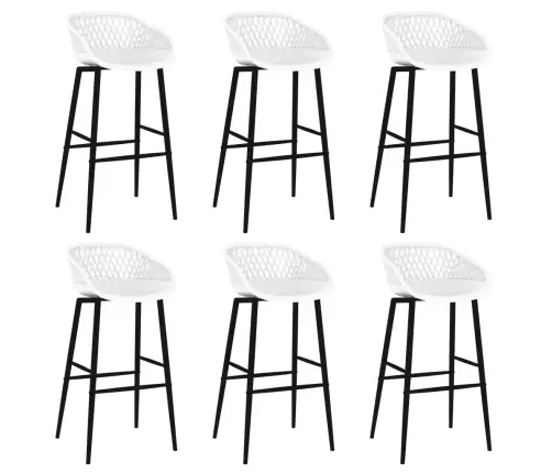 Baro Baldų Komplektas, 7 Dalių, Baltos Spalvos