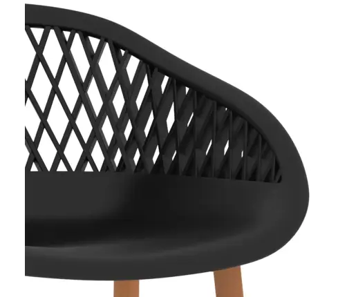 7-Daļīgs Bāra Mēbeļu Komplekts, Balts Ar Melnu Vidaxl