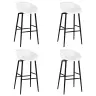 5-Daļīgs Bāra Mēbeļu Komplekts, Balts Vidaxl