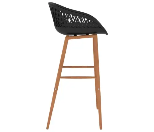 5-Daļīgs Bāra Mēbeļu Komplekts, Melns Ar Baltu Vidaxl