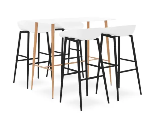 5-Osaline Baarikomplekt, Kangas, Valge