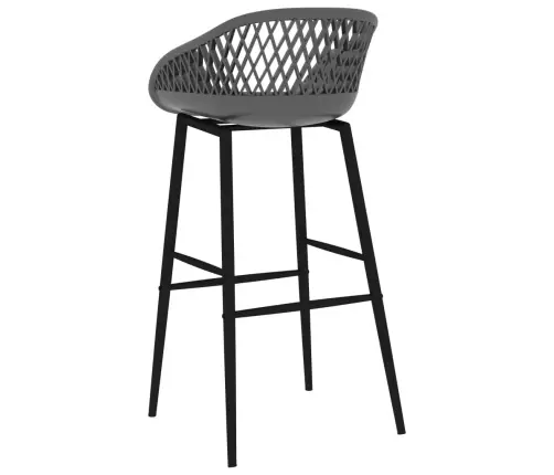 Baro Baldų Komplektas, 7 Dalių, Baltos Ir Pilkos Spalvos