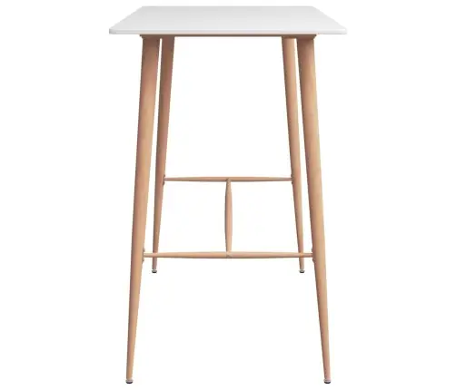 7-Daļīgs Bāra Mēbeļu Komplekts, Pelēks Ar Baltu Vidaxl