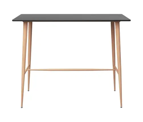 5-Osaline Baarimööbli Komplekt, Must Ja Hall