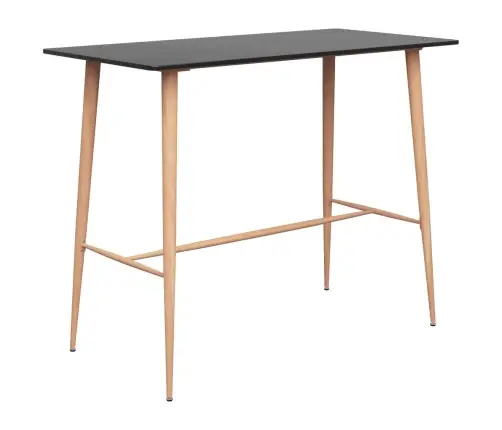 7-Daļīgs Bāra Mēbeļu Komplekts, Melns Ar Baltu Vidaxl