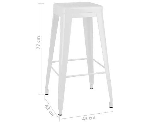 7-Daļīgs Bāra Mēbeļu Komplekts, Melns Ar Baltu Vidaxl