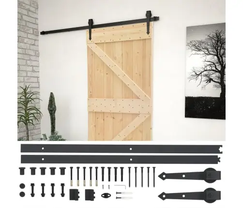 Liuguks Tarvikutega 80 X 210 cm Männipuit