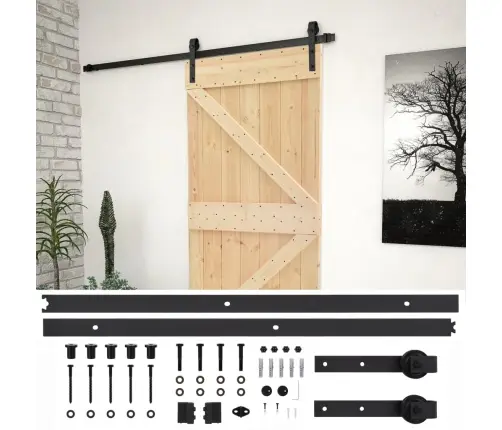 Liuguks Tarvikutega 80 X 210 cm Männipuit