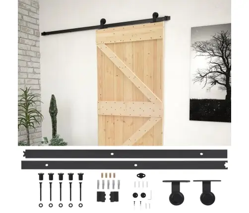 Liuguks Tarvikutega 100 X 210 cm Männipuit