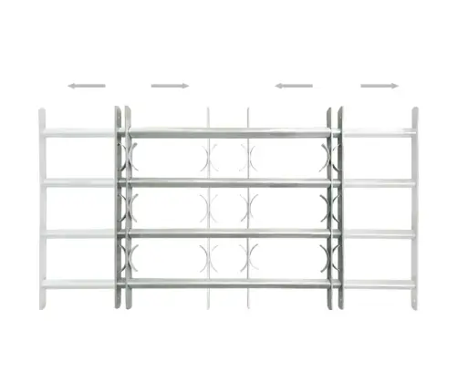 Regulējamas Logu Drošības Restes, 2 Gab., 1000 - 1500 Mm Vidaxl