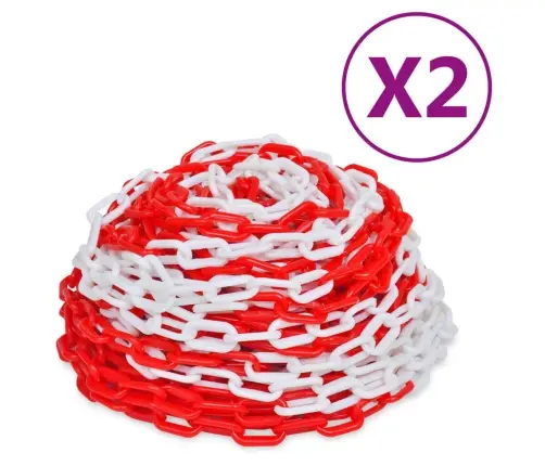 Hoiatusketid 2 Tk, Punane Ja Valge, Plast, 30 M