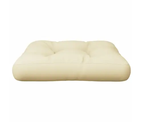 Palešu Spilvens, 60X60X12 Cm, Audums, Krēmkrāsas Vidaxl