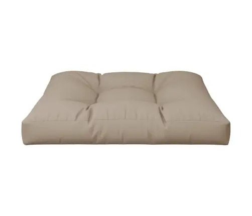 Palešu Dīvāna Spilvens, 70X70X12 Cm, Audums, Pelēkbrūns Vidaxl