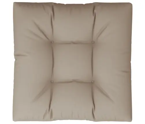 Palešu Dīvāna Spilvens, 70X70X12 Cm, Audums, Pelēkbrūns Vidaxl