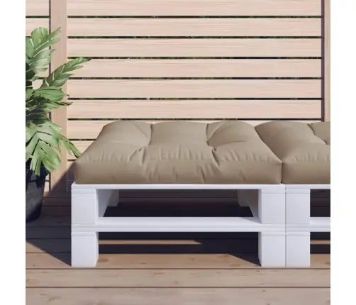 Palešu Dīvāna Spilvens, 70X70X12 Cm, Audums, Pelēkbrūns Vidaxl