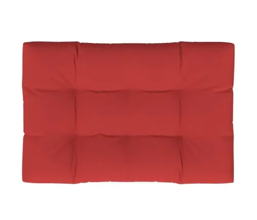 Palešu Spilvens, 120X80X12 Cm, Audums, Sarkans Vidaxl