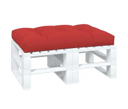 Palešu Spilvens, 120X80X12 Cm, Audums, Sarkans Vidaxl