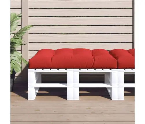 Palešu Spilvens, 120X80X12 Cm, Audums, Sarkans Vidaxl