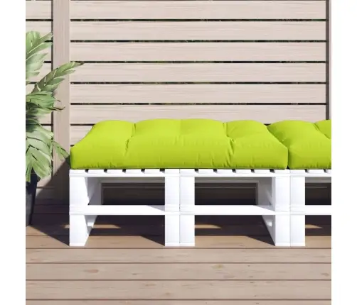 Palešu Spilvens, 120X80X12 Cm, Audums, Spilgti Zaļš Vidaxl