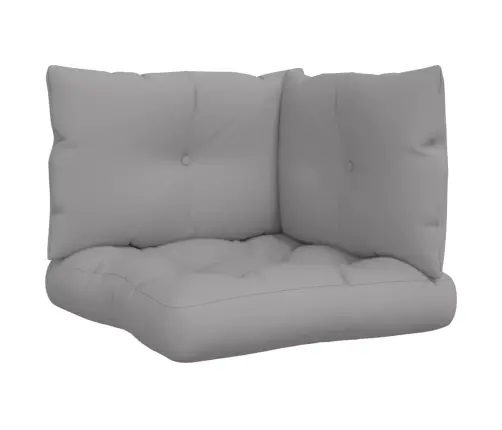 Palešu Spilveni, 3 Gab., Audums, Pelēks Vidaxl