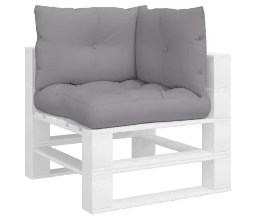 Palešu Spilveni, 3 Gab., Audums, Pelēks Vidaxl