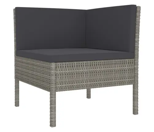 6-Daļīgs Dārza Mēbeļu Komplekts, Matrači, Pe Rotangpalma Vidaxl