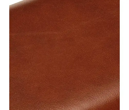 Vingrošanas Buks, 58 Cm, Brūna Dabīgā Āda, Mango Masīvkoks Vidaxl