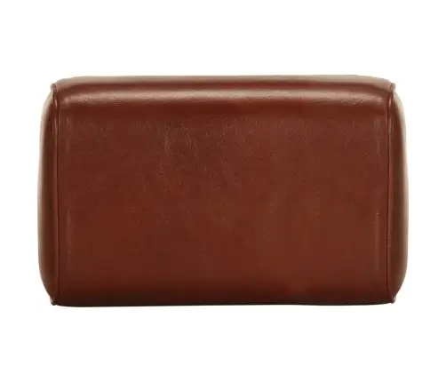 Vingrošanas Buks, 38 Cm, Brūna Dabīgā Āda, Mango Masīvkoks Vidaxl