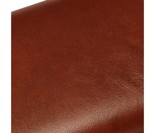 Vingrošanas Buks, 38 Cm, Brūna Dabīgā Āda, Mango Masīvkoks Vidaxl