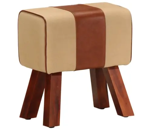 Trennipink 38 cm Pruun, Ehtne Nahk Ja Mangopuit