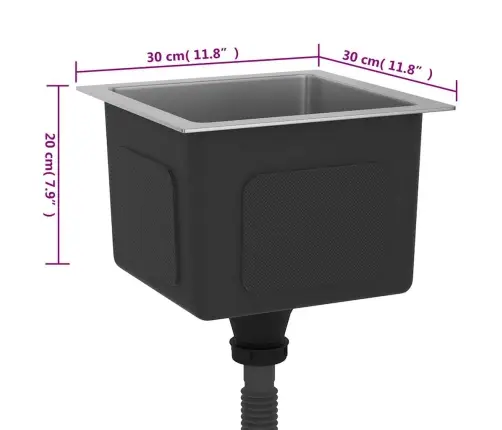 Virtuves Izlietne, Nerūsējošs Tērauds Vidaxl