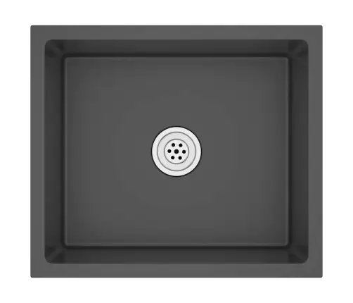 Virtuves Izlietne, Nerūsējošs Tērauds, Melna Vidaxl