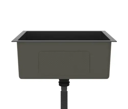 Virtuves Izlietne, Nerūsējošs Tērauds, Melna Vidaxl