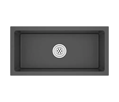 Käsitsi Valmistatud Köögivalamu, Must, Roostevaba Teras