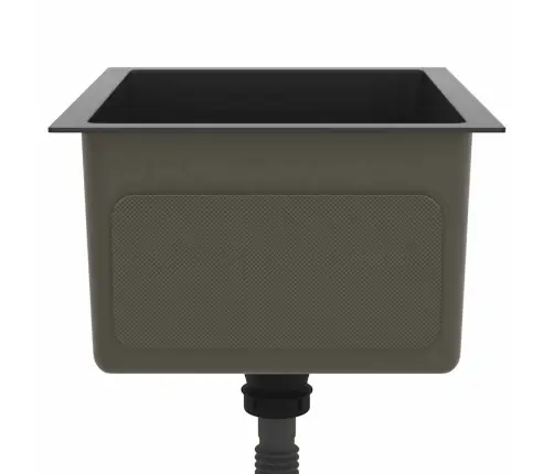 Virtuves Izlietne, Nerūsējošs Tērauds, Melna Vidaxl