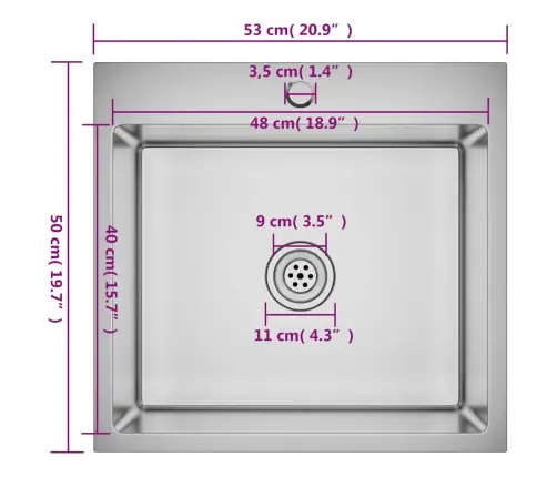 Virtuvės Plautuvė, Rankų Darbo, Nerūdijantis Plienas