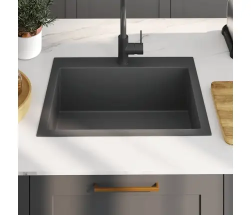 Virtuvės Plautuvė, Juoda, Rankų Darbo, Nerūdijantis Plienas