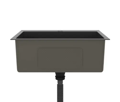 Virtuvės Plautuvė, Juoda, Rankų Darbo, Nerūdijantis Plienas