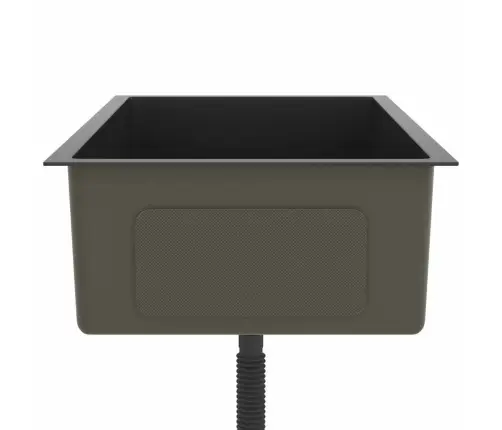 Virtuves Izlietne, Nerūsējošs Tērauds, Melna Vidaxl