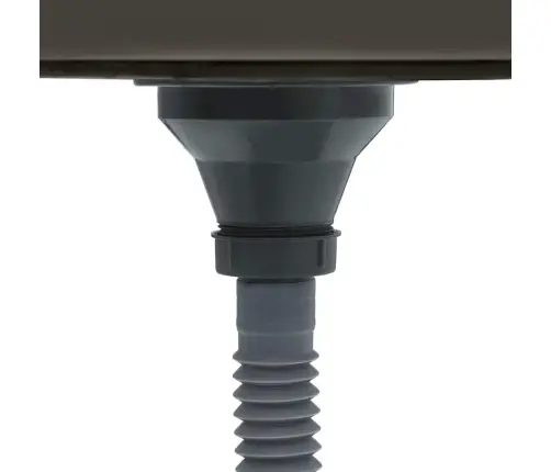 Virtuves Izlietne, Nerūsējošs Tērauds, Melna Vidaxl