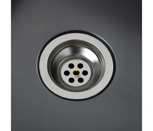 Virtuves Izlietne, Nerūsējošs Tērauds, Melna Vidaxl